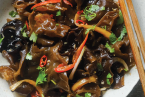Cold Black Fungus — Chinese dish at Pokhara Chinese Restaurant